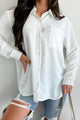 Living With Intention Button-Down Dress Shirt (Ivory) - NanaMacs