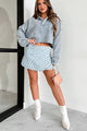 My Favorite Distraction Checkered Denim Wrap Skirt (Denim) - NanaMacs