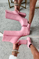 Girly To The Max Double Platform Booties (Pink) - NanaMacs