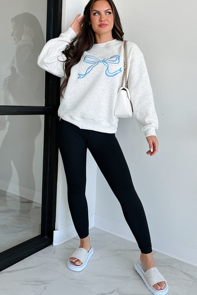 Forever The Cutest Embroidered Sweatshirt (Heather Grey) - NanaMacs