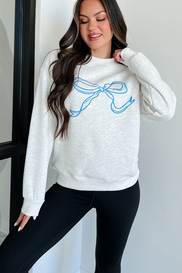 Forever The Cutest Embroidered Sweatshirt (Heather Grey) - NanaMacs