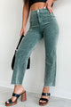 Bellatrix Mineral Wash Corduroy Pants (Teal Green) - NanaMacs