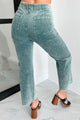 Bellatrix Mineral Wash Corduroy Pants (Teal Green) - NanaMacs