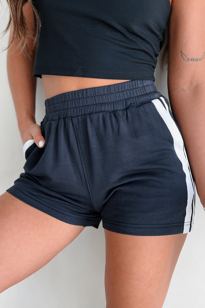 Race Ya Side Stripe Lounge Short (Navy) - NanaMacs