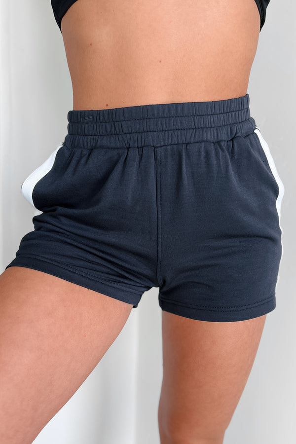 Race Ya Side Stripe Lounge Short (Navy) - NanaMacs