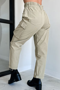 Finch Paperbag Cargo Pants (Olive) - NanaMacs