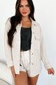 Ryland Brushed Waffle Knit Shacket (Oatmeal) - NanaMacs