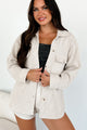 Ryland Brushed Waffle Knit Shacket (Oatmeal) - NanaMacs