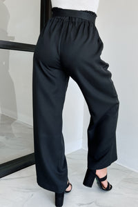 Confident Appeal Wide Leg Pants (Black) - NanaMacs