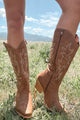 The Rural Life Cowboy Boots (Tan) - NanaMacs