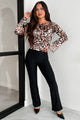 Exotic Looks Leopard Print Top (Leopard) - NanaMacs