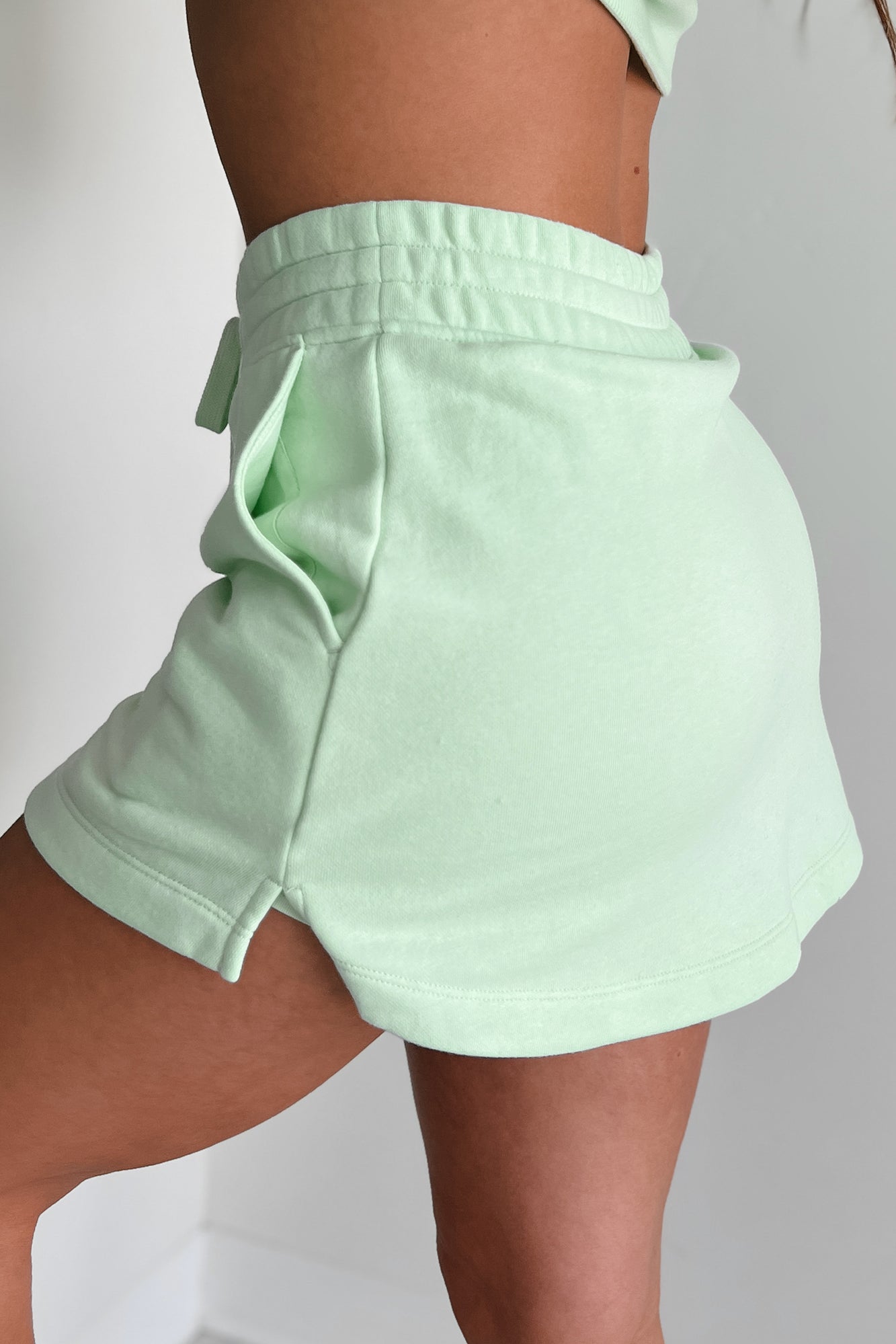 The Road To Victory French Terry Tennis Skirt (Mint) - NanaMacs