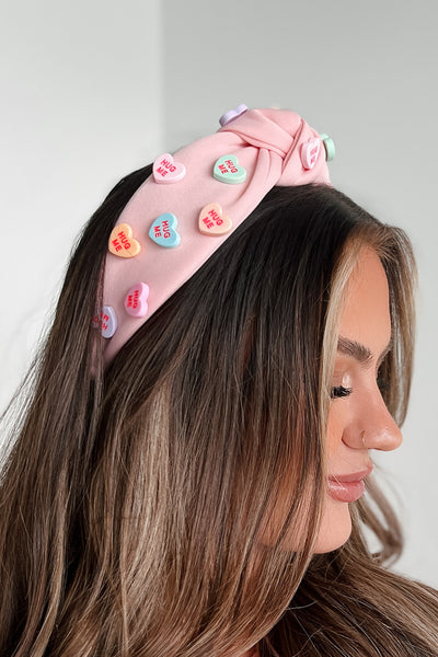 Candy Is Dandy Candy Heart Headband (Blush) - NanaMacs