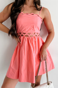 In My Memories Cut-Out Mini Dress (Pink) - NanaMacs