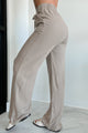 Slowing Time Down Wide Leg Linen Pants (Ash Mocha) - NanaMacs