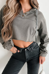 Cozy Ending Cropped Hoodie (Ash Grey) - NanaMacs