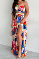 Grow Wild One Shoulder Floral Maxi Dress (Multi) - NanaMacs