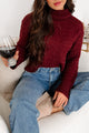 Existing In The Moment Turtleneck Sweater (Burgundy) - NanaMacs