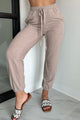 Maximum Relaxation Brushed Knit Zenana Joggers (Ash Mocha) - NanaMacs