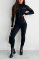 Looking Snatched Open Back Fishnet Catsuit (Black) - NanaMacs