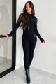 Looking Snatched Open Back Fishnet Catsuit (Black) - NanaMacs