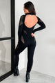 Looking Snatched Open Back Fishnet Catsuit (Black) - NanaMacs