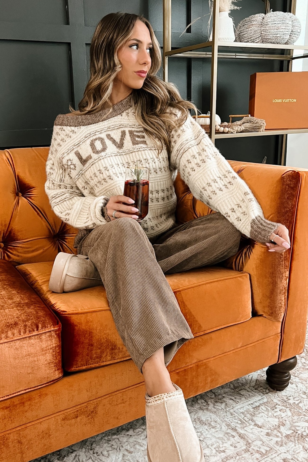 Cozy & Loving It Fair Isle Sweater (Oatmeal/Cream) · NanaMacs