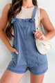 Topher Knotted Strap Zenana Shortalls (Blackberry) - NanaMacs