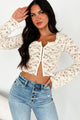 Sweet Charisma Lace Hook-Front Top (Cream) - NanaMacs