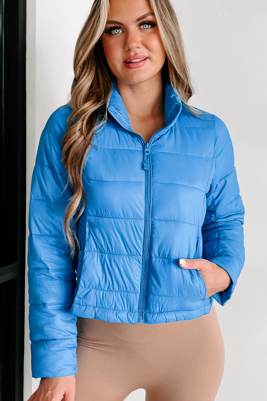 Cold Breeze Puffer Jacket (Blue) - NanaMacs