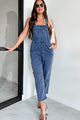 Osmond Knotted Strap Zenana Overalls (Blackberry) - NanaMacs