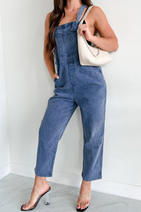 Osmond Knotted Strap Zenana Overalls (Blackberry) - NanaMacs