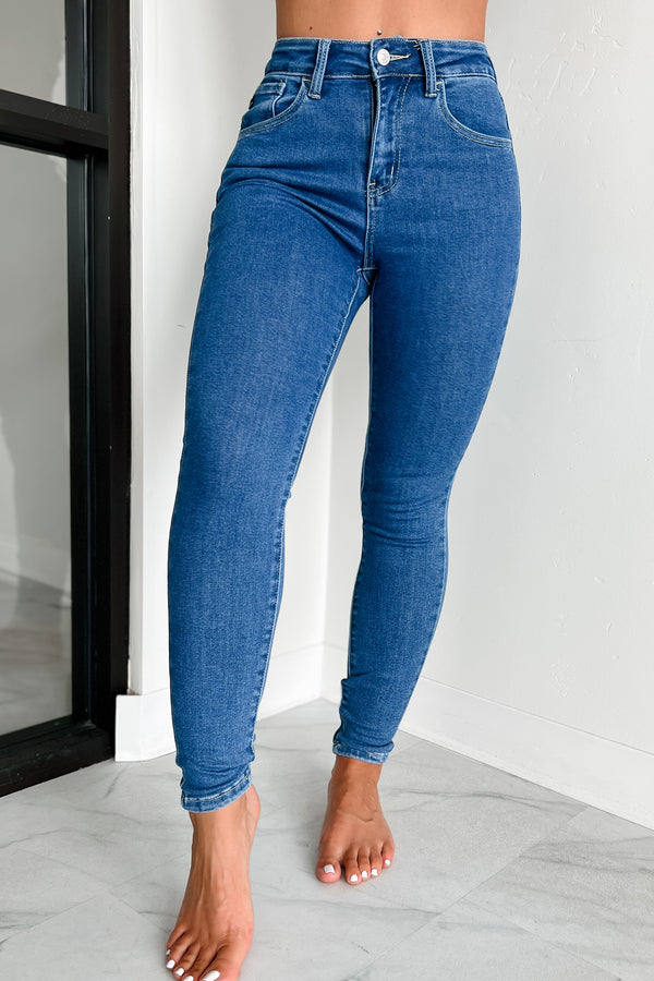 Alicent High Rise Skinny Ankle Kancan Jeans (Medium) - NanaMacs