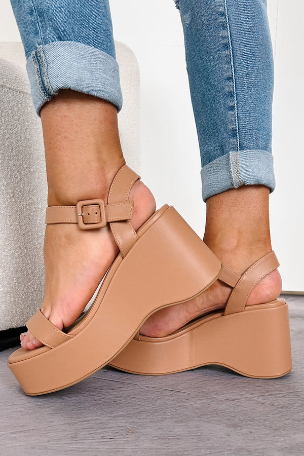 Fundamentally Fabulous Platform Sandals (Natural) - NanaMacs