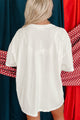 "HOTMES" Oversized Distressed Parody Graphic T-Shirt (Off White) - Print On Demand - NanaMacs