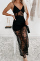 Always Enchanting Lace Maxi Dress (Black) - NanaMacs