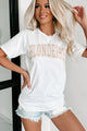 "Blondeish" Graphic - Multiple Shirt Options (White/Taupe) - Print On Demand - NanaMacs