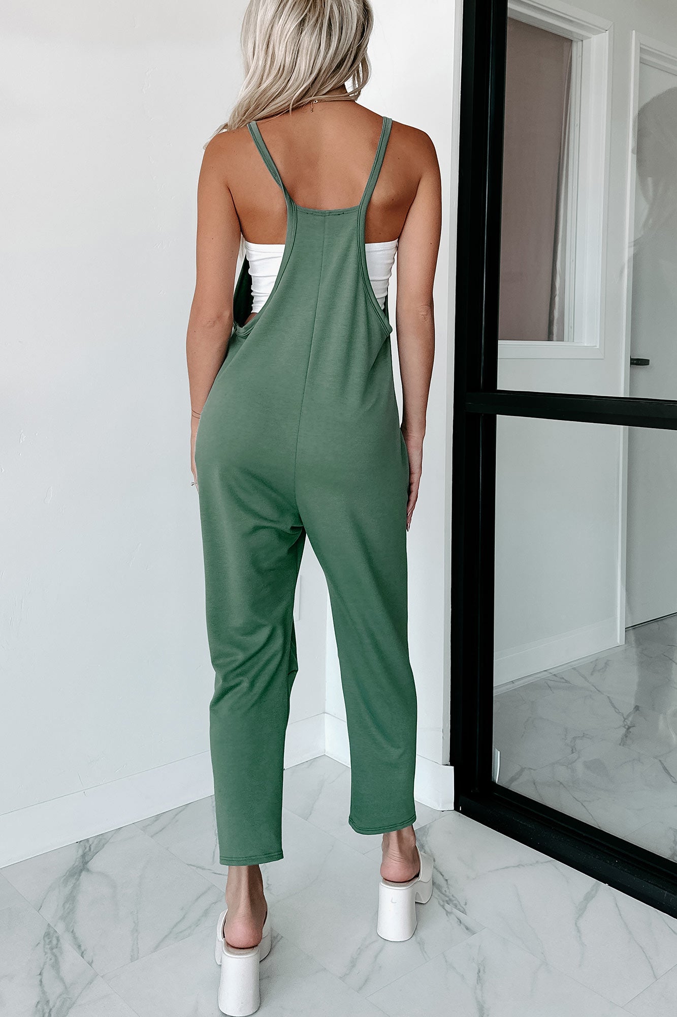 Don't Be Duped Oversized Knit Jumpsuit (Olive) - NanaMacs