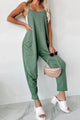 Don't Be Duped Oversized Knit Jumpsuit (Olive) - NanaMacs