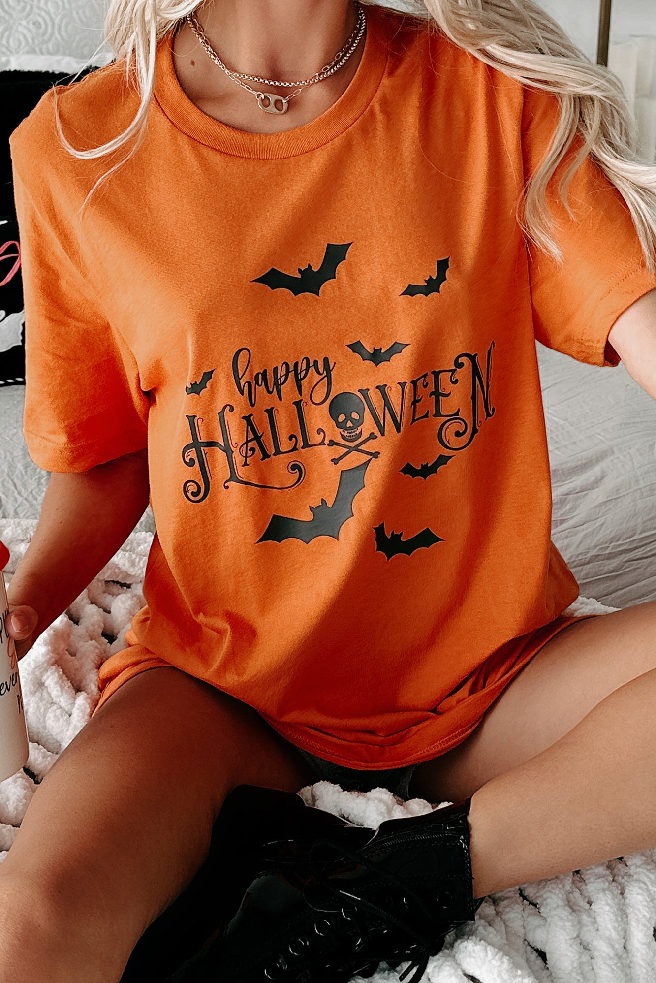 Orange halloween sweatshirt hot sale