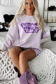 "Witchy Vibes" Glitter Graphic Crewneck (Orchid) - Print On Demand - NanaMacs