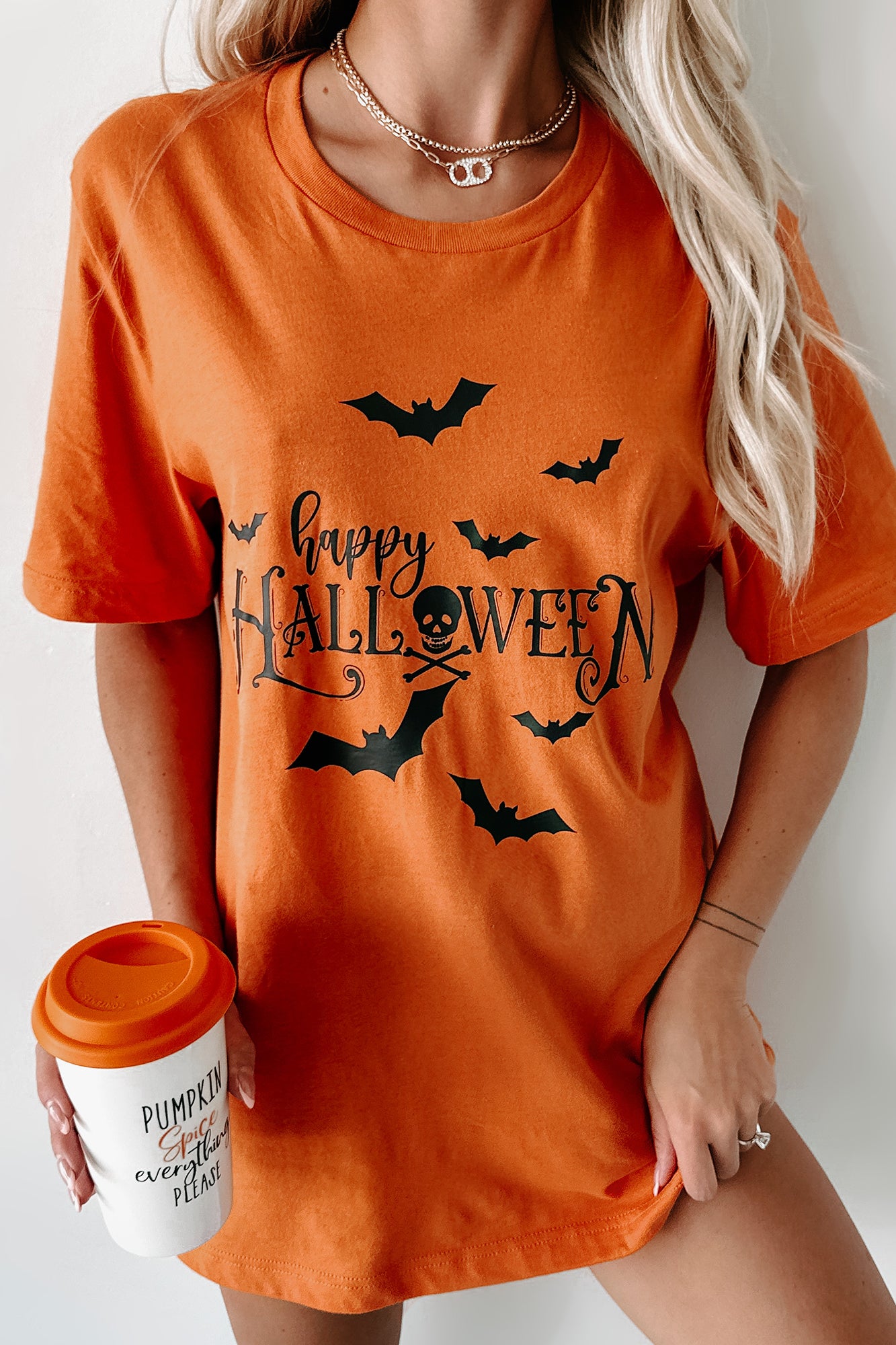 Orange hot sale halloween shirt