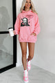 "You Hang Up First" Graphic Hoodie (Candy Pink) - Print on Demand - NanaMacs