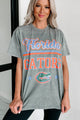 "Florida Gators" Mineral Wash Graphic T-Shirt (Grey) - NanaMacs