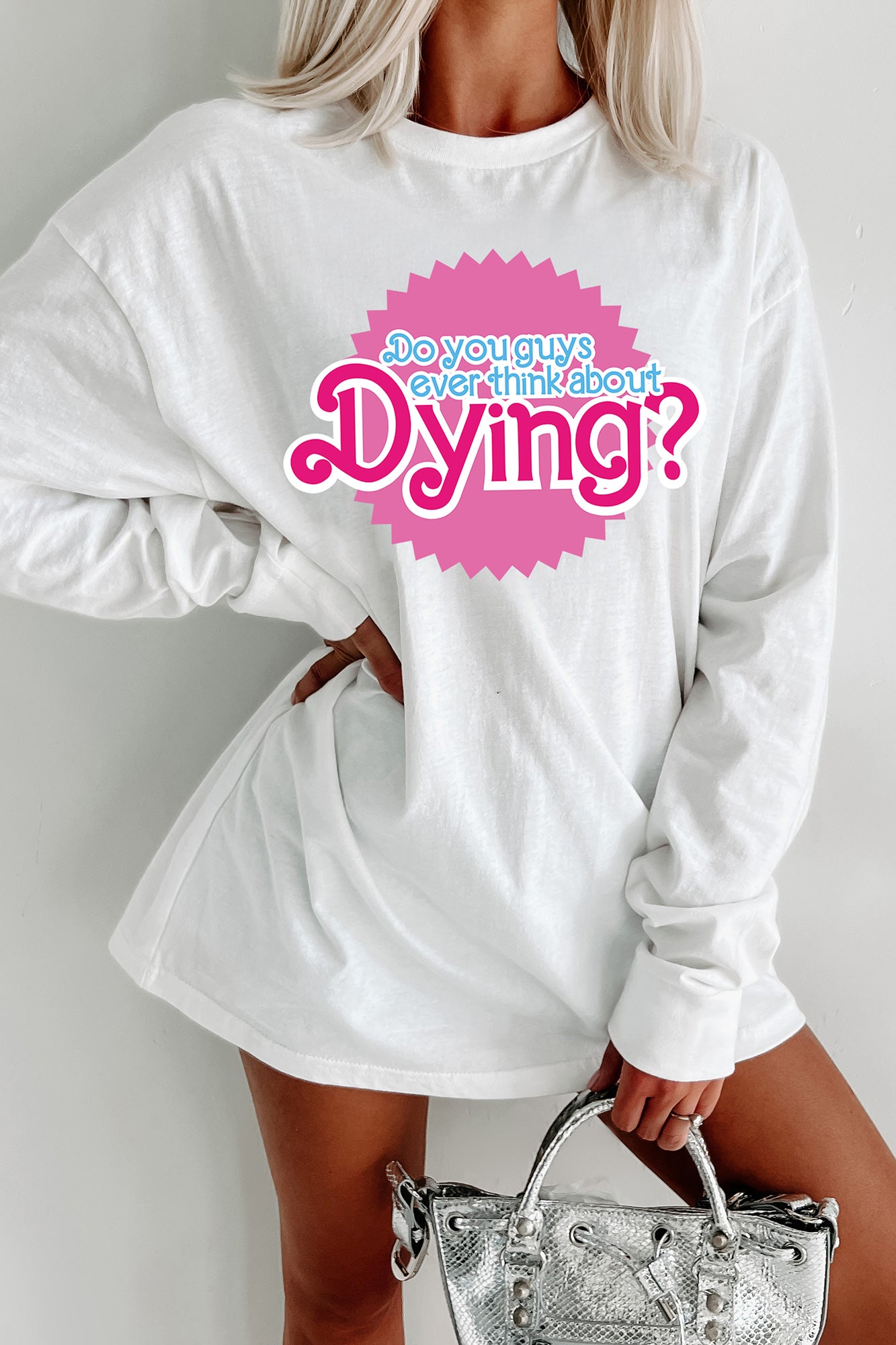 "Think About Dying" Graphic - Multiple Shirt Options (White) - Print On Demand - NanaMacs