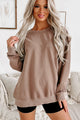 Lightweight Crewneck Sweatshirt (Espresso) - NanaMacs