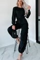 Never Uncomfortable Long Sleeve Jumpsuit (Black) - NanaMacs