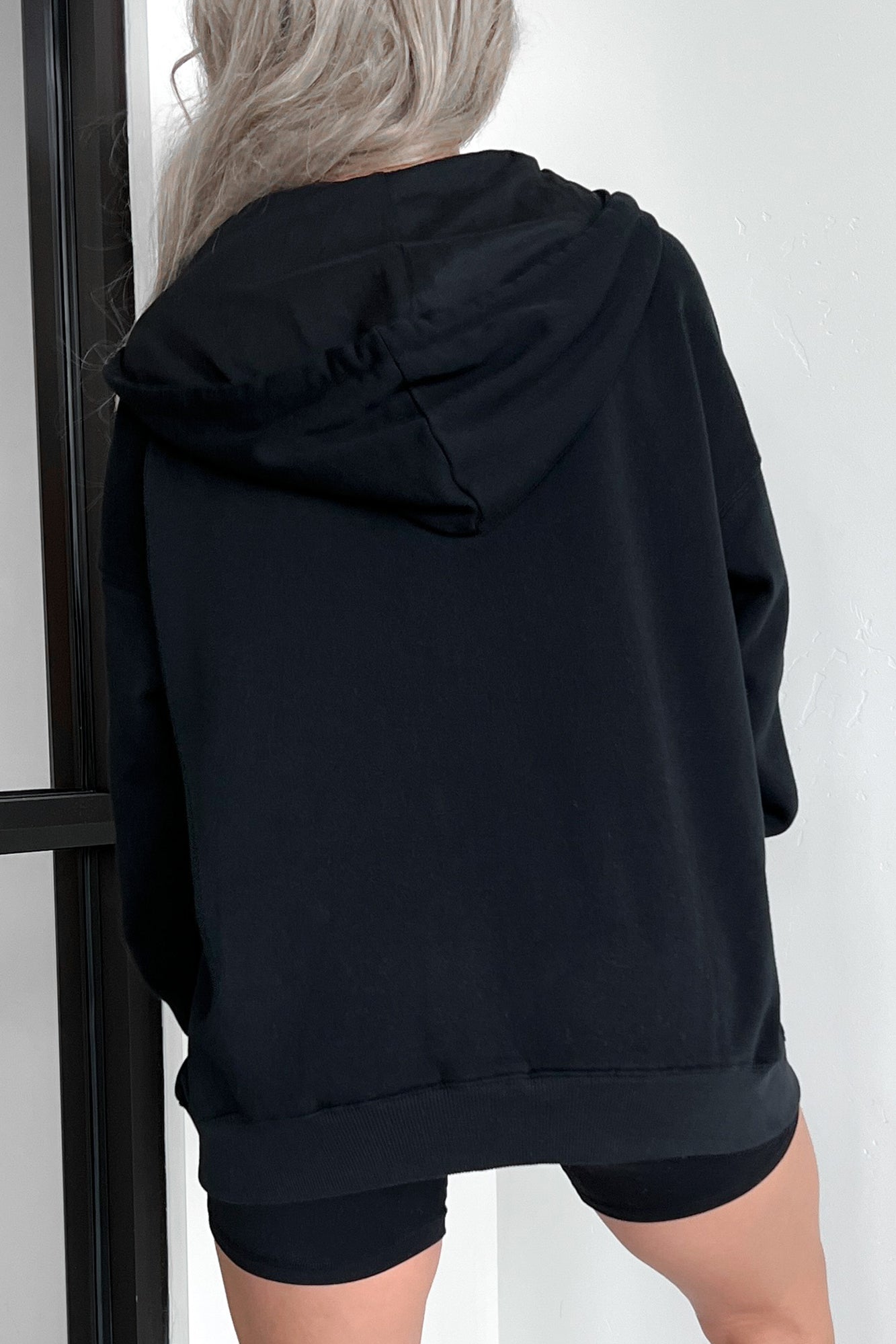 Brutally Honest Oversized Zip-Up Hoodie (Black) - NanaMacs