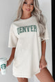 Repping My City "Denver" Graphic T-Shirt (Chalk/Sage Leaf) - NanaMacs