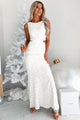 Looking Spectacular Lace Maxi Dress (White) - NanaMacs